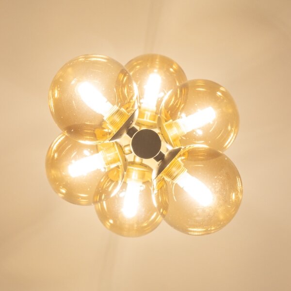 Lustră LED pe cablu Brilagi MILLA 6xG9/3W/230V auriu