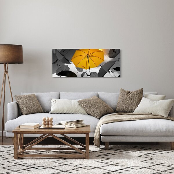 Tablou - Umbrelă galbenă (120x50 cm)