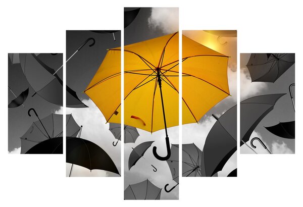 Tablou - Umbrelă galbenă (150x105 cm)