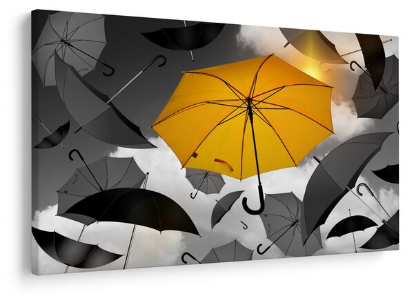 Tablou - Umbrelă galbenă (90x60 cm)