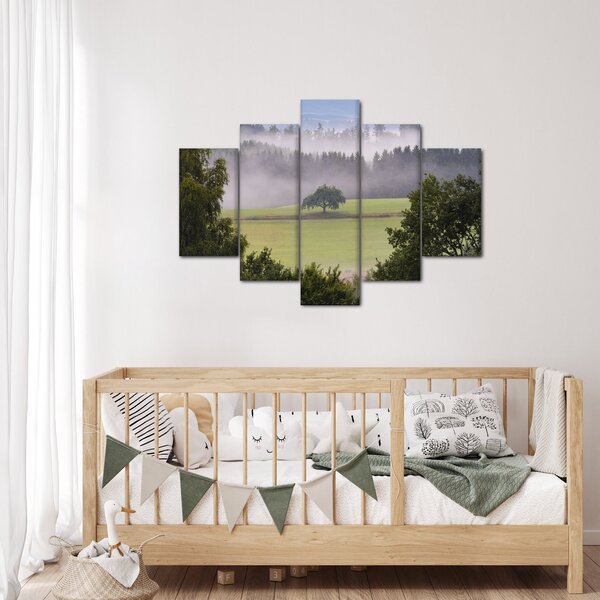 Tablou - Lunca cu copac (150x105 cm)