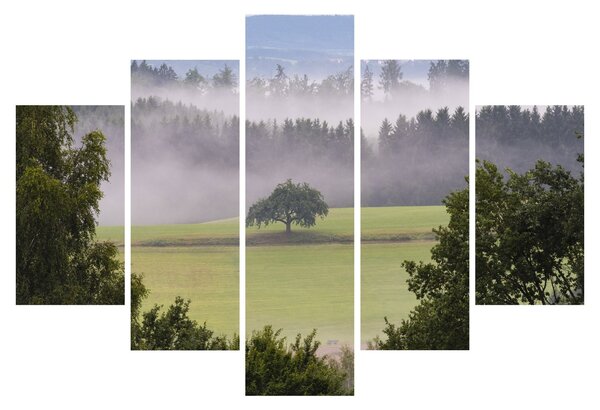 Tablou - Lunca cu copac (150x105 cm)