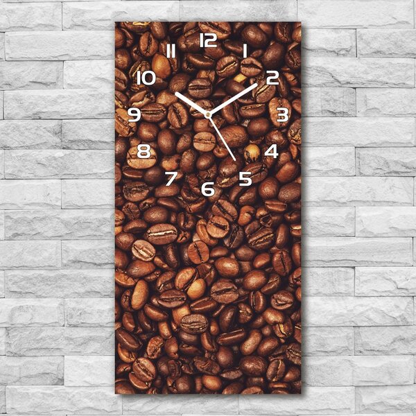 Ceas din sticlă dreptunghiular vertical Boabe de cafea
