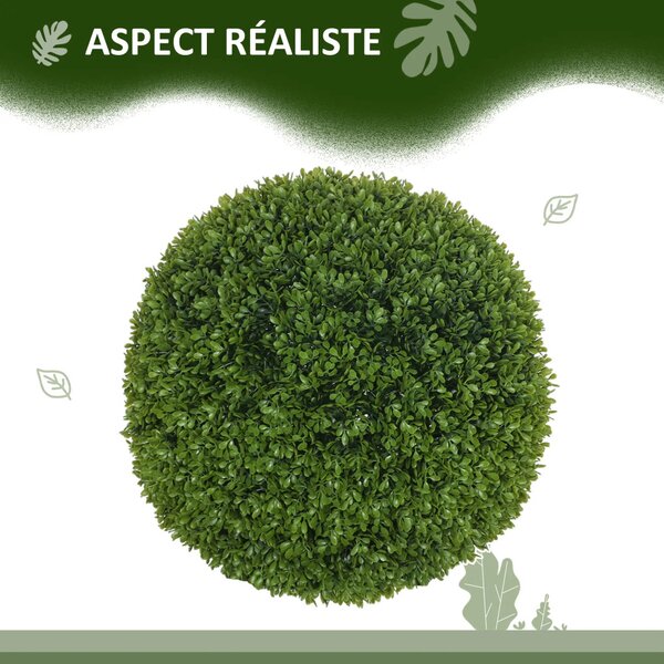 Set de plante artificiale, 2 bucăți buxus, 40cm înălțime
