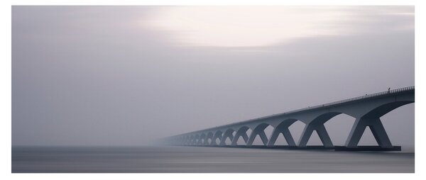 Tablou - Podul în ceață (120x50 cm)