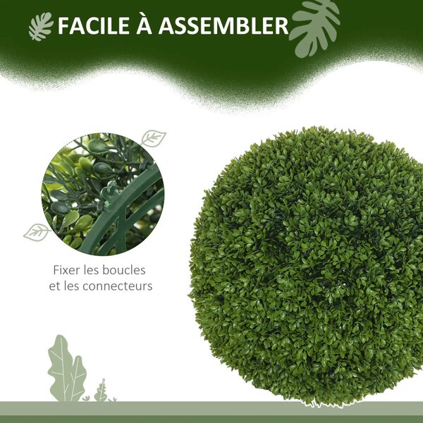 Set de plante artificiale, 2 bucăți buxus, 40cm înălțime