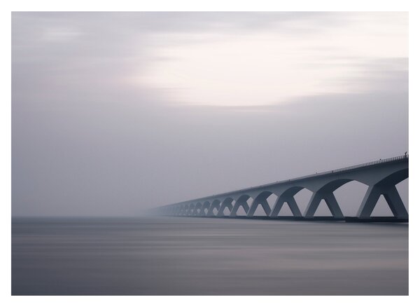 Tablou - Podul în ceață (70x50 cm)