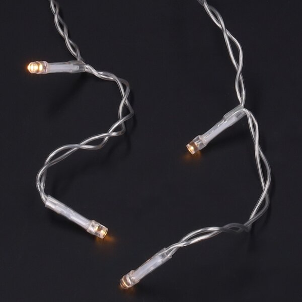 Brilagi - Ghirlandă LED de exterior, 200 LED, 8 funcții, 13 m, IP44, alb cald