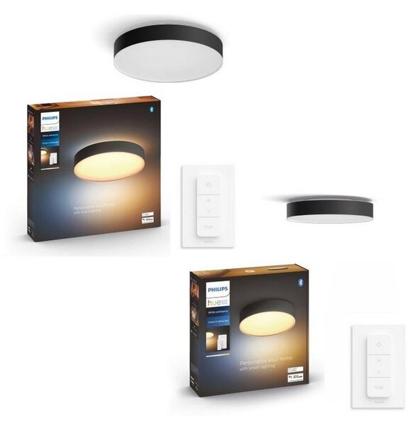 Philips - SET 1x corp de iluminat LED dimabil Hue ENRAVE 33,5W/230V + 1x corp de iluminat dimabil 9,6W + telecomandă