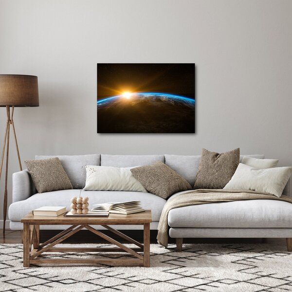 Tablou - Planeta Pământ și univers (70x50 cm)