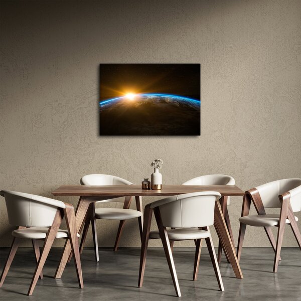 Tablou - Planeta Pământ și univers (70x50 cm)