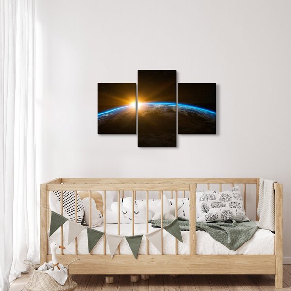 Tablou - Planeta Pământ și univers (90x60 cm)