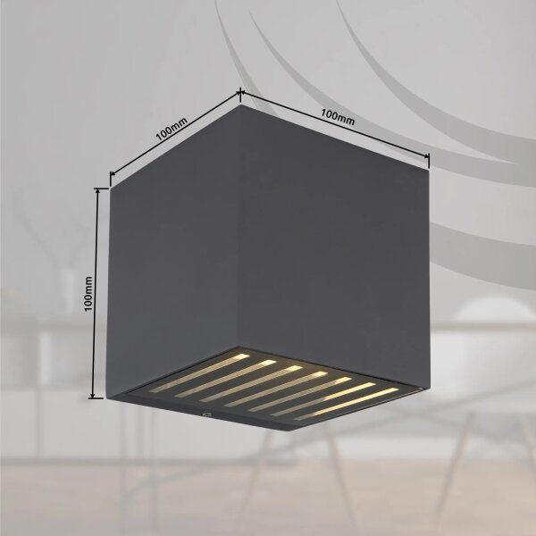 Globo 34156 - Aplică de perete pentru exterior LED ILLI LED/6W/230V IP54 antracit