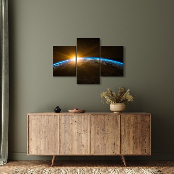 Tablou - Planeta Pământ și univers (90x60 cm)