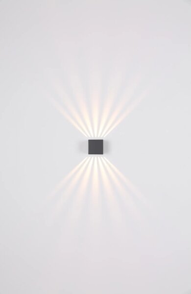 Globo 34156 - Aplică de perete pentru exterior LED ILLI LED/6W/230V IP54 antracit