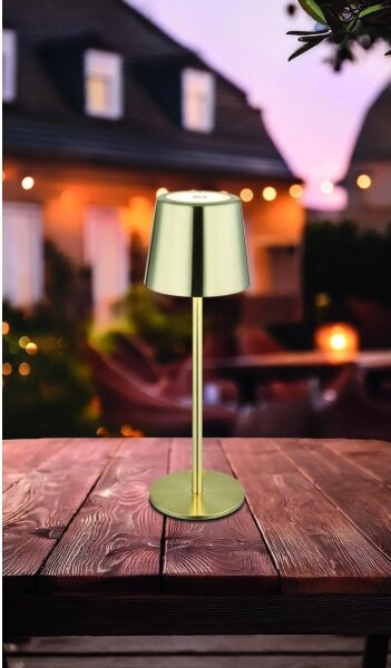 Globo 58482M-LED Lampă de birou VANCOUVER, reglabilă prin atingere și reîncărcabilă, 2W/3,7V 2200 mAh, auriu