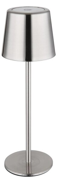 Globo 58482N-LED Lampă de birou VANCOUVER, cu control tactil, reglabilă, reîncărcabilă, 2W/3,7V 2200mAh, crom lucios