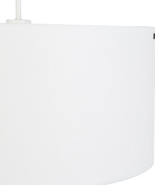 Lampă modernă cu pandantiv alb cu abajur alb 50 cm - Combi 1