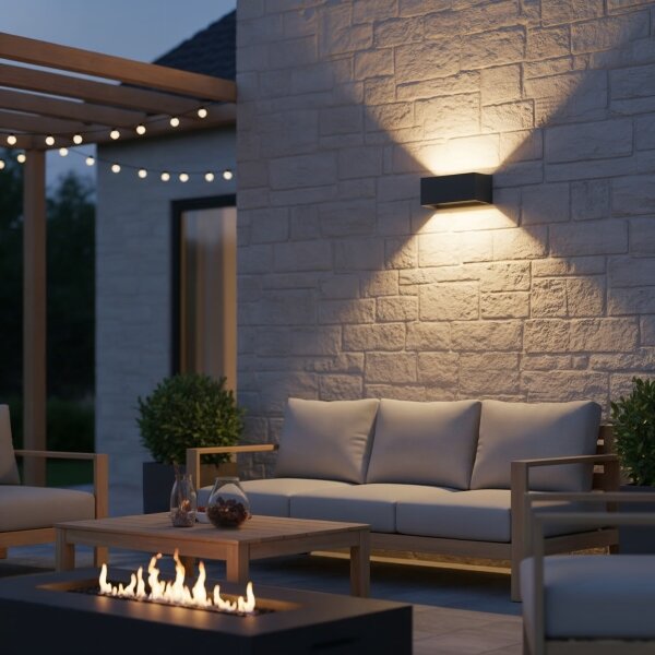 Aplică LED de exterior Ideal Lux ATOM LED/25W/230V IP54 antracit