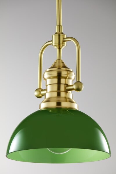 Pendul pe tijă PLATINO Jupiter 2073 1xE27/15W/230V verde/auriu