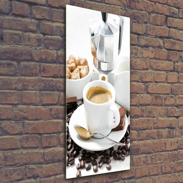 Tablou sticlă ceașcă de cafea