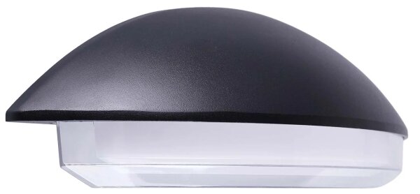 Aplica de perete pentru exterior ALABAMA, LED, 12W, 230V, IP54, neagră