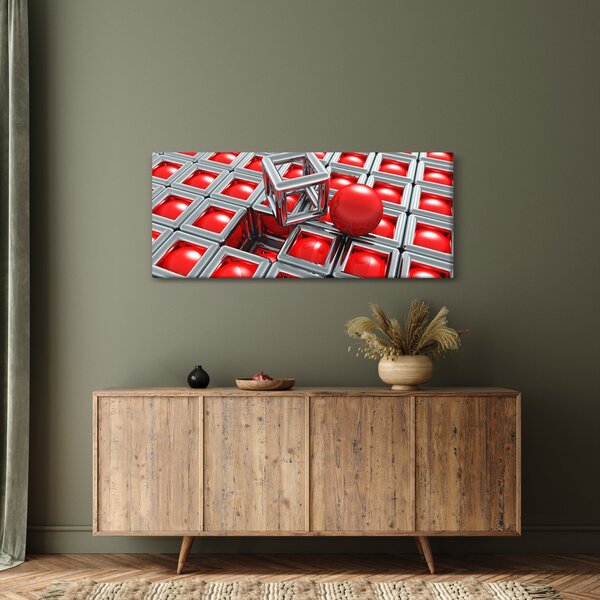 Tablou - Abstract metalic 3D (120x50 cm)
