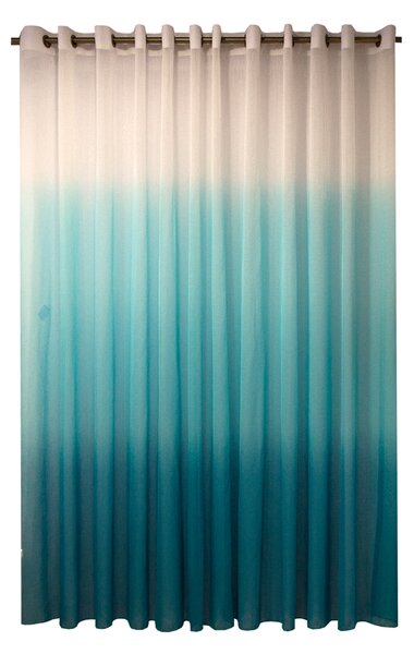 Perdele Velaria in degrade turcoaz cu capse, 400x255 cm