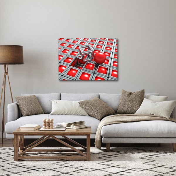 Tablou - Abstract metalic 3D (70x50 cm)