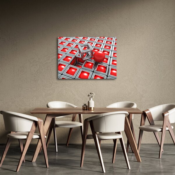 Tablou - Abstract metalic 3D (70x50 cm)