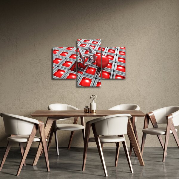 Tablou - Abstract metalic 3D (90x60 cm)