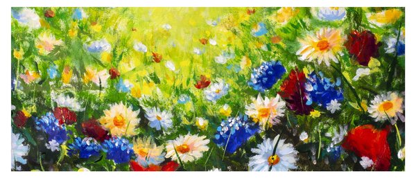 Tablou - Flori sălbatice (120x50 cm)