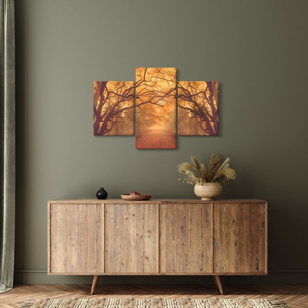 Tablou - Peisaj de toamnă cu drum (90x60 cm)