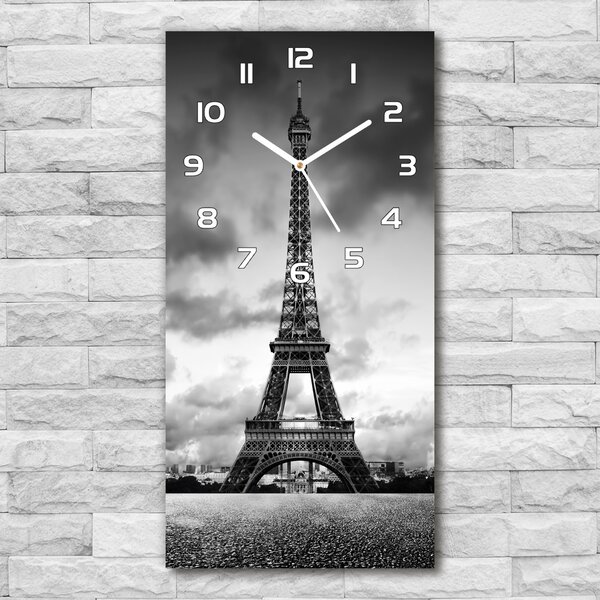 Ceas din sticlă dreptunghiular vertical Turnul Eiffel din Paris