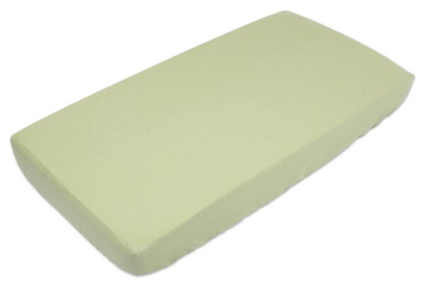 Cearceaf cu elastic roata din in pentru patut bebe 120x60 cm Kidizi green