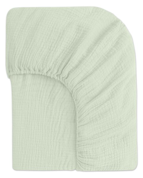 Lenjerie patut cosleeper din muselina dubla 90x50 cm Kidizi mint, include cearceaf, perna si pilota