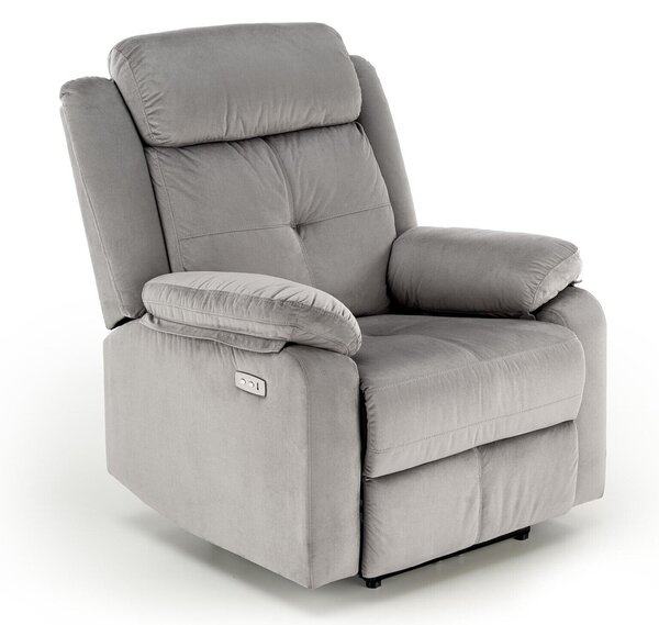Fotoliu recliner Houston 1781Gri deschis, 11x9x10cm, Tapiterie, PicioarePicioare: Plastic