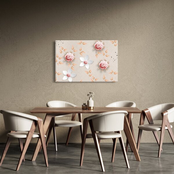Tablou - Flori de trandafiri (90x60 cm)
