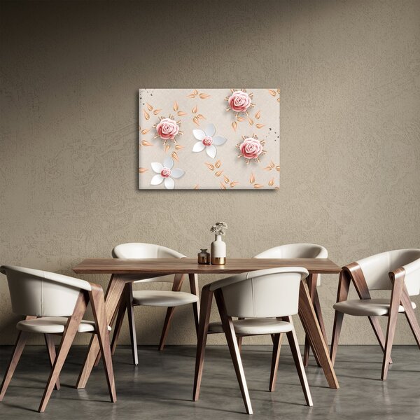 Tablou - Flori de trandafiri (70x50 cm)