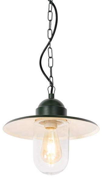 Lampă modernă suspendată pentru exterior verde închis IP44 - Kansas