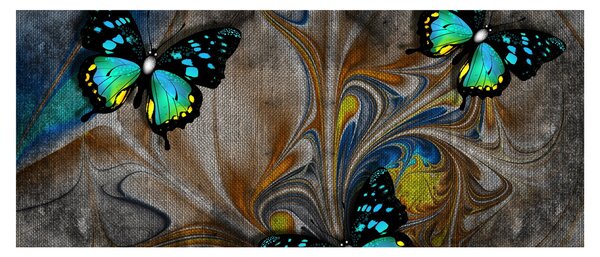 Tablou - Fluturi strălucitori în imagine (120x50 cm)