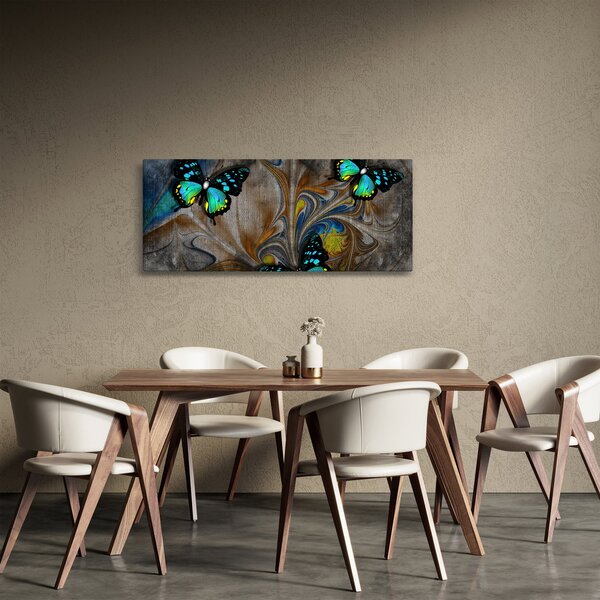 Tablou - Fluturi strălucitori în imagine (120x50 cm)