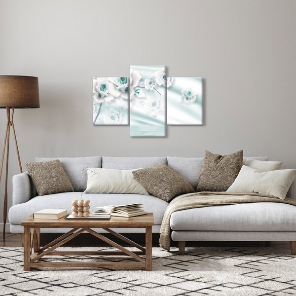 Tablou - Flori de trandafir turcoaz (90x60 cm)