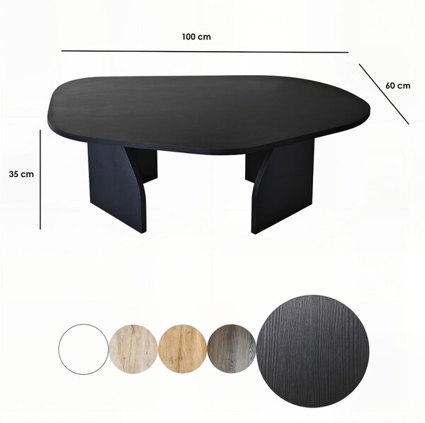 Măsuţă de cafea, Hanah Home, Culoare: Negru