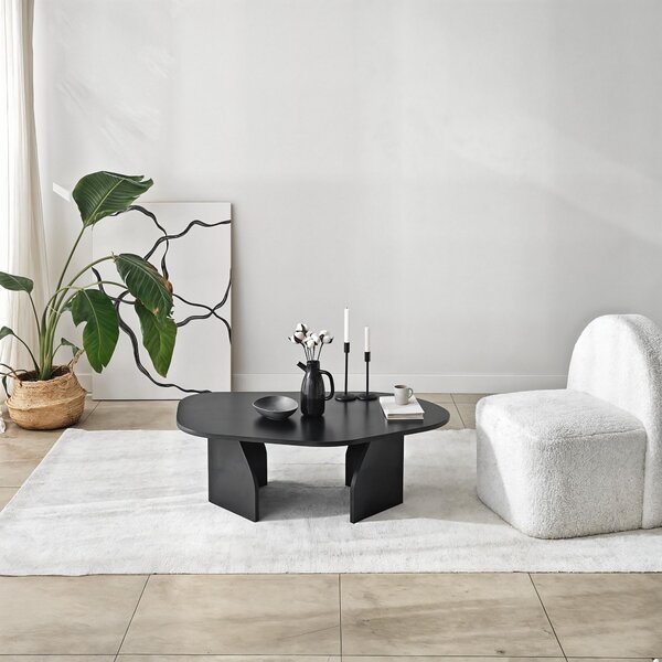 Măsuţă de cafea, Hanah Home, Culoare: Negru