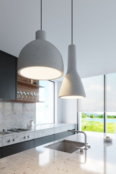 Sollux Lighting Damaso lampă suspendată 1x60 W gri/frasin SL.0281