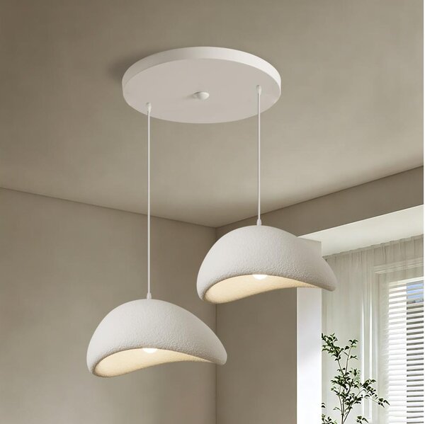 BRILAGI - Lustru suspendat pe cablu WABI SABI 2xE27/60W/230V alb