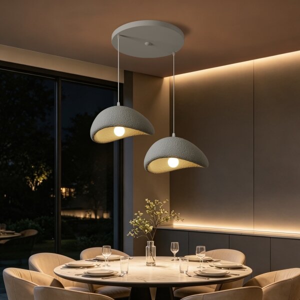 BRILAGI - Lustră pe cablu WABI SABI 2xE27/60W/230V gri