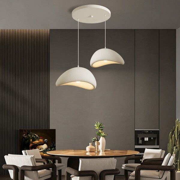 BRILAGI - Lampă suspendată pe cablu WABI SABI 2xE27/60W/230V alb