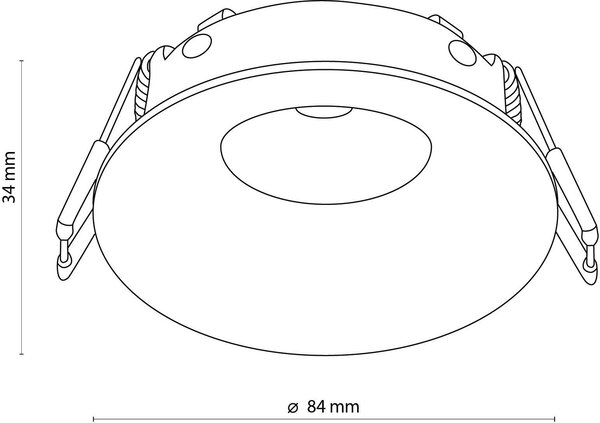 TK Lighting Eye lampă încorporată 1x10 W alb 3500
